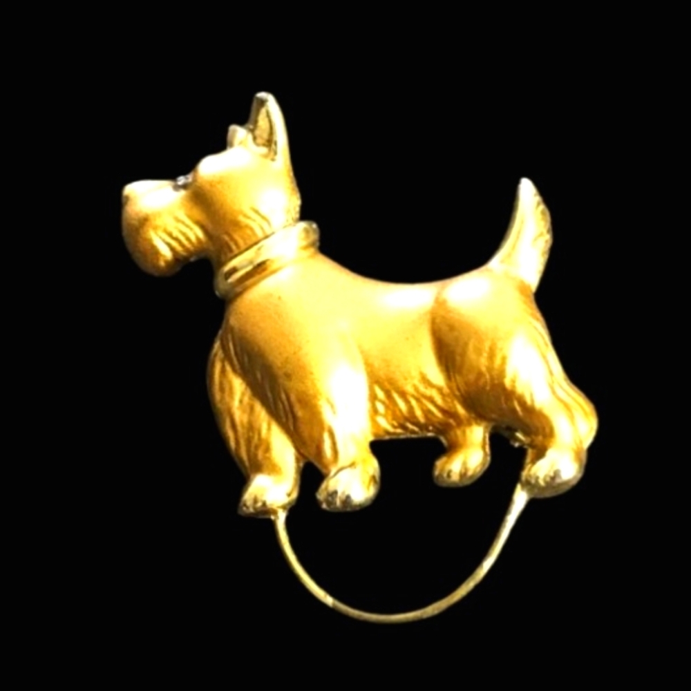 Vintage Schnauzer Dog Puppy Brooch Pin Beautiful and Vivid. Pl. C pics.BO3